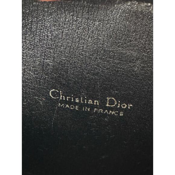 Christian Dior Vintage Black Trotter Monogram Jacquard Pouch Small Clutch - Picture 6 of 6